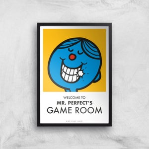 Mr Men & Little Miss Mr. Perfect's Game Room Giclee Art Print