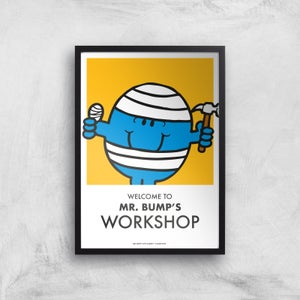 Mr Men & Little Miss Mr. Bump's Workshop Giclee Art Print