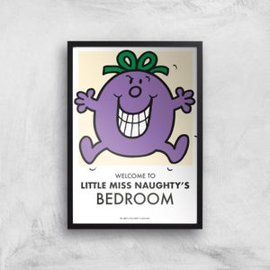 Mr Men & Little Miss Little Miss Naughty's Bedroom Giclee Art Print