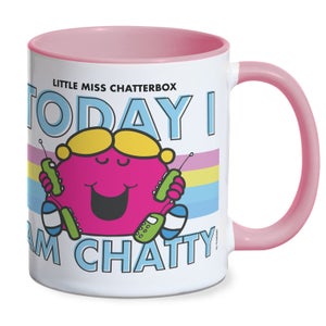 Mr Men & Little Miss Little Miss Chatterbox Today I Am Chatty Mug - Pink