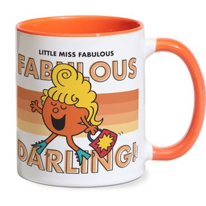 Mr Men & Little Miss Little Miss Fabulous  Mug - Orange