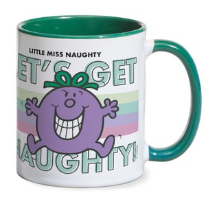 Mr Men & Little Miss Little Miss Naughty Let's Get Naughty Mug - Green