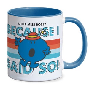 Mr Men & Little Miss Little Miss Bossy Because I Said So! Mug - Blue