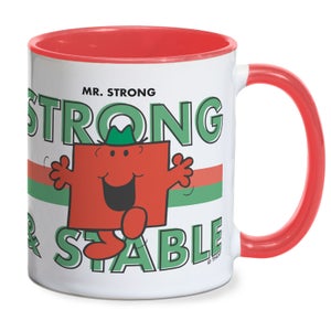 Mr Men & Little Miss Mr. Strong Strong And Stable Mug - Red