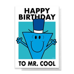 Mr Men & Little Miss Happy Birthday To Mr. Cool Greetings Card