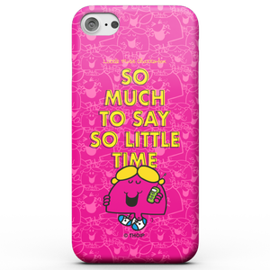 Mr Men & Little Miss Little Miss Chatterbox So Much To Say So Little Time Phone Case for iPhone and Android