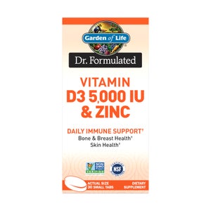 Vitamine D3 5 000 UI et zinc chélaté - 30 comprimés