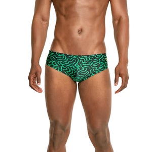 Speedo Men orange Pop Eco Endurance Solid Brief Swimwear size 28 30 32 34 36 38