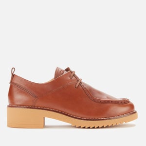  Clarks Eden Mid Lace Brogues - Dark Tan leather