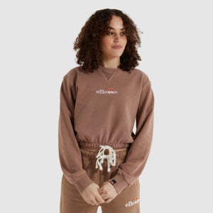 Bauchfreies Sweatshirt Popsy Braun für Damen