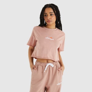 Bauchfreies T-Shirt Celesi Pink für Damen