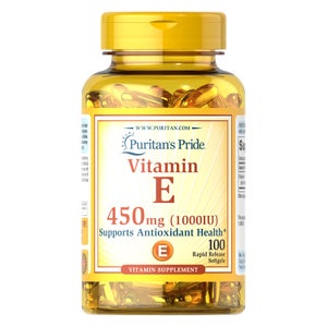 Puritan's Pride Vitamin E 1000 IU - 100 Softgels