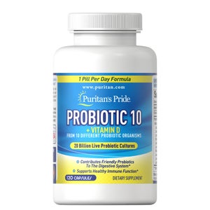 Puritan's Pride Probiotic 10 20 Billion - 120 Capsules