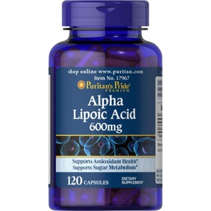 Puritan's Pride Alpha Lipoic Acid 600mg - 120 Capsules