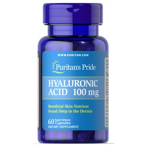 Puritan's Pride Hyaluronic Acid 100mg - 60 Capsules