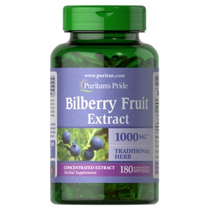 Puritan's Pride Bilberry 1000mg - 180 Softgels