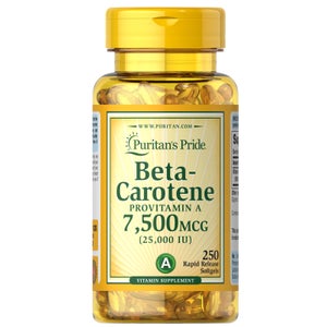 Puritan's Pride Beta-Carotene 25000 IU - 250 Softgels