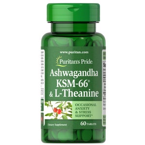 Ashwagandha KSM L-Theanine - 60 tabletten