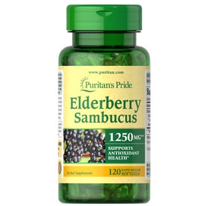 Puritan's Pride Elderberry 1250mg - 120 Softgels