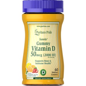 Puritan's Pride Vitamin D 2000 IU Gummies - 60 Gummies