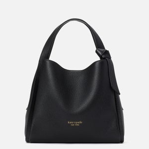 Kate Spade New York Women's Knott Pebbled Medium Cross Body Tote Bag - Black