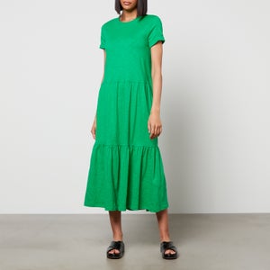 Whistles Women's Tiered Jersey Midi Dress - Green