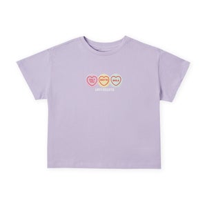Swizzels Sweety Collection Only You Women's Cropped T-Shirt - Lilac
