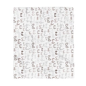 Multishade Boob Pattern Fleece Blanket