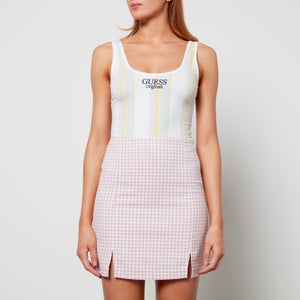 Guess Originals Women's Go Brea Yarn Dye Bodysuit - Pure White Multi