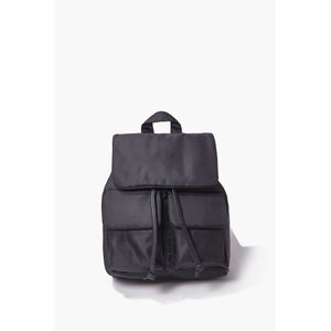 Drawstring Flap-Pocket Backpack