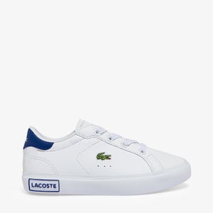 Lacoste Infant Powercourt Trainers - White/Blue
