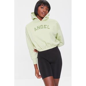 Embroidered Angel Hoodie