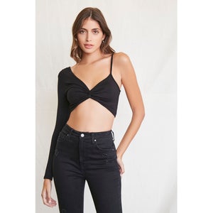 Twisted-Front Crop Top