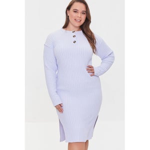 Plus Size Ribbed Chenille Dress