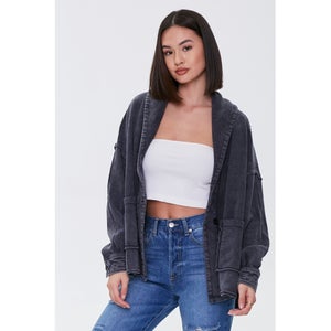 French Terry High-Low Jacket