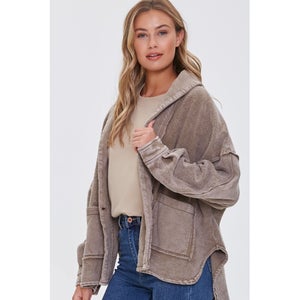 French Terry High-Low Jacket