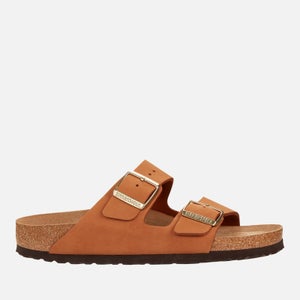 Birkenstock Women's Arizona Slim Fit Sfb Suede Double Strap Sandals - Pecan