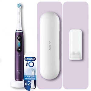 Oral-B iO8 Handle & Toothbrush Heads Bundle (Pack of 2) - Violet