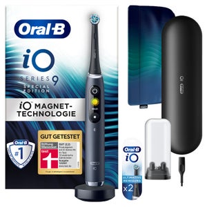 Oral-B iO9 Special Edition Handle & Toothbrush Heads Bundle (Pack of 2) - Black