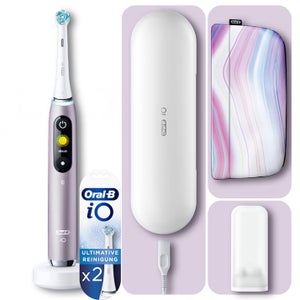 Oral-B iO9 Special Edition Handle & Toothbrush Heads Bundle (Pack of 2) - Rose Quartz
