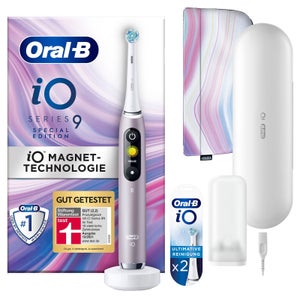 Oral-B iO9 Special Edition Handle & Toothbrush Heads Bundle (Pack of 2) - Rose Quartz