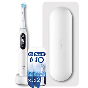 Oral-B iO6 weiß + iO Ultimative Reinigung Aufsteckbürsten weiß, 4 Stück