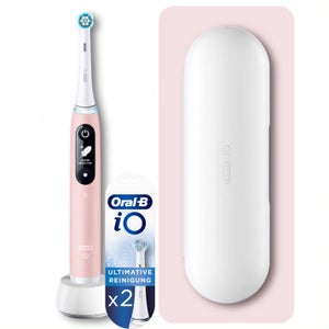 Oral-B iO6 pink + iO Ultimative Reinigung Aufsteckbürsten weiß, 2 Stück