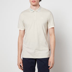 BOSS Casual Men's Pecollar Polo Shirt - Light Beige
