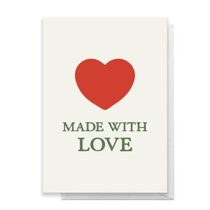 Made With Love Greetings Card