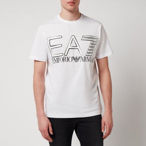 EA7 Men's Logo Series Chest Graphic T-Shirt - White