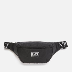 EA7 Men's Tape Logo Bum Bag - Black