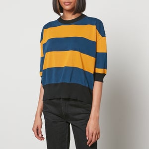 Marni Women's Roundneck Stripe Sweatshirt - Blue