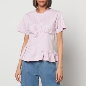 Marques Almeida Women's Panelled Gathered T-Shirt - Lilac
