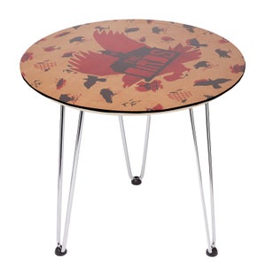 Decorsome x Hitchcock The Birds Flight Collage Wooden Side Table